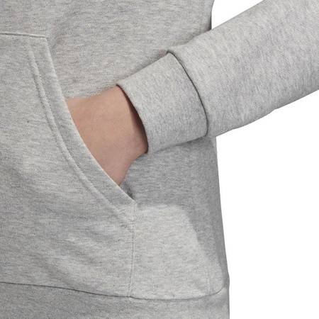 Bluza dla dzieci adidas YG Essentials Linear Full Zip Hoodie szara EH6125