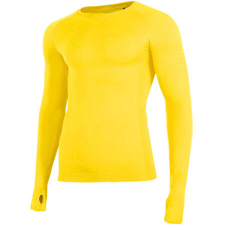 Bluza termiczna bezszwowa męska 4F żółta H4Z19 BIMB004G 71S