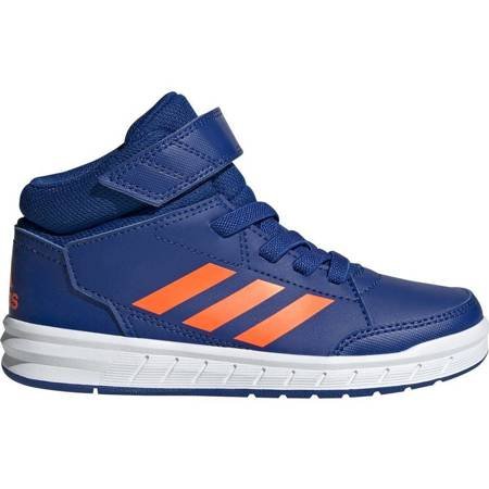 Buty dla dzieci adidas AltaSport Mid K niebiesko pomarańczowe G27119