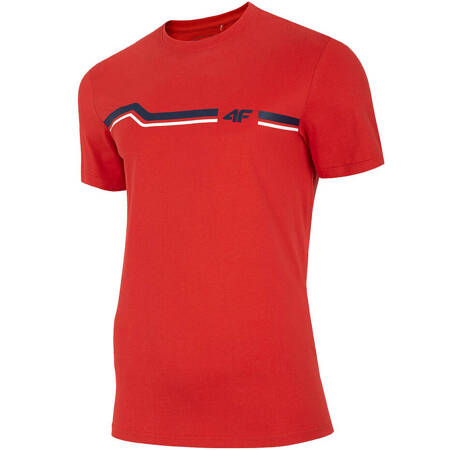 Koszulka męska 4F czerwona H4L20 TSM024 62S