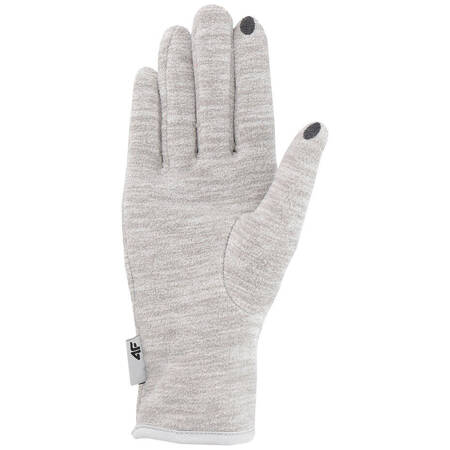 Rękawiczki zimowe 4F średni szary melanż H4Z19 REU065 24M