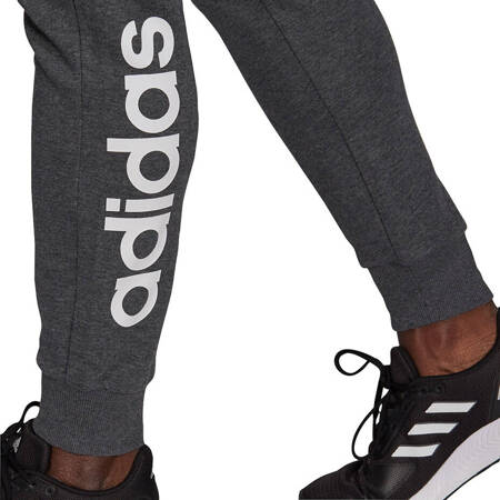 Spodnie damskie adidas Essentials Slim Tapered Cuffed Pant ciemnoszare HA0265