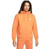 Bluza męska Nike Nsw Club Hoodie Fz BB pomarańczowa BV2645 808
